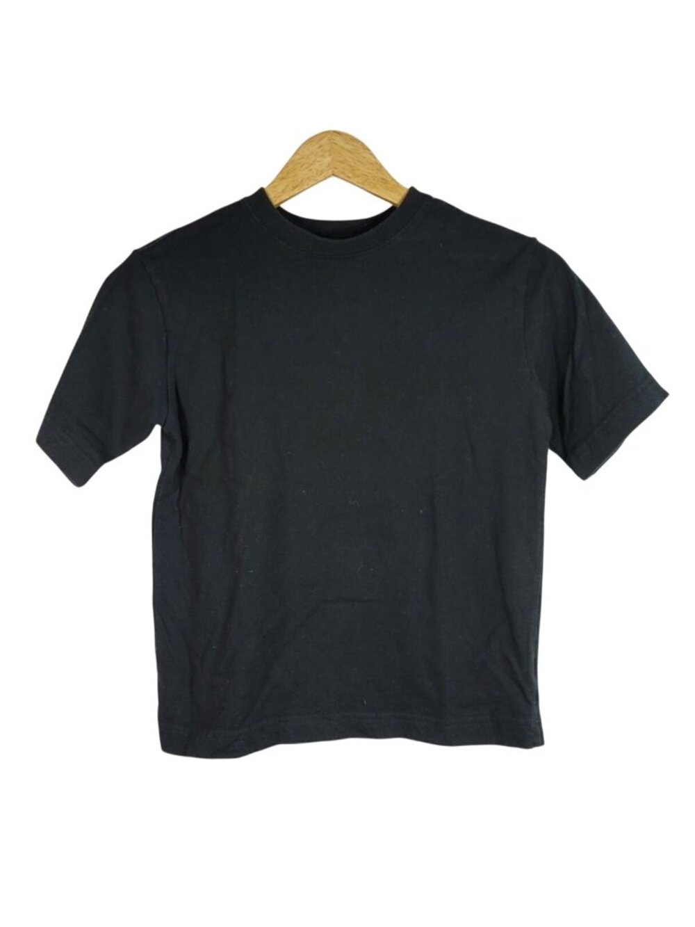 Cherokee Boys T Shirt Black Small Short Sleeve Crew Neck Solid Pullover Cotton